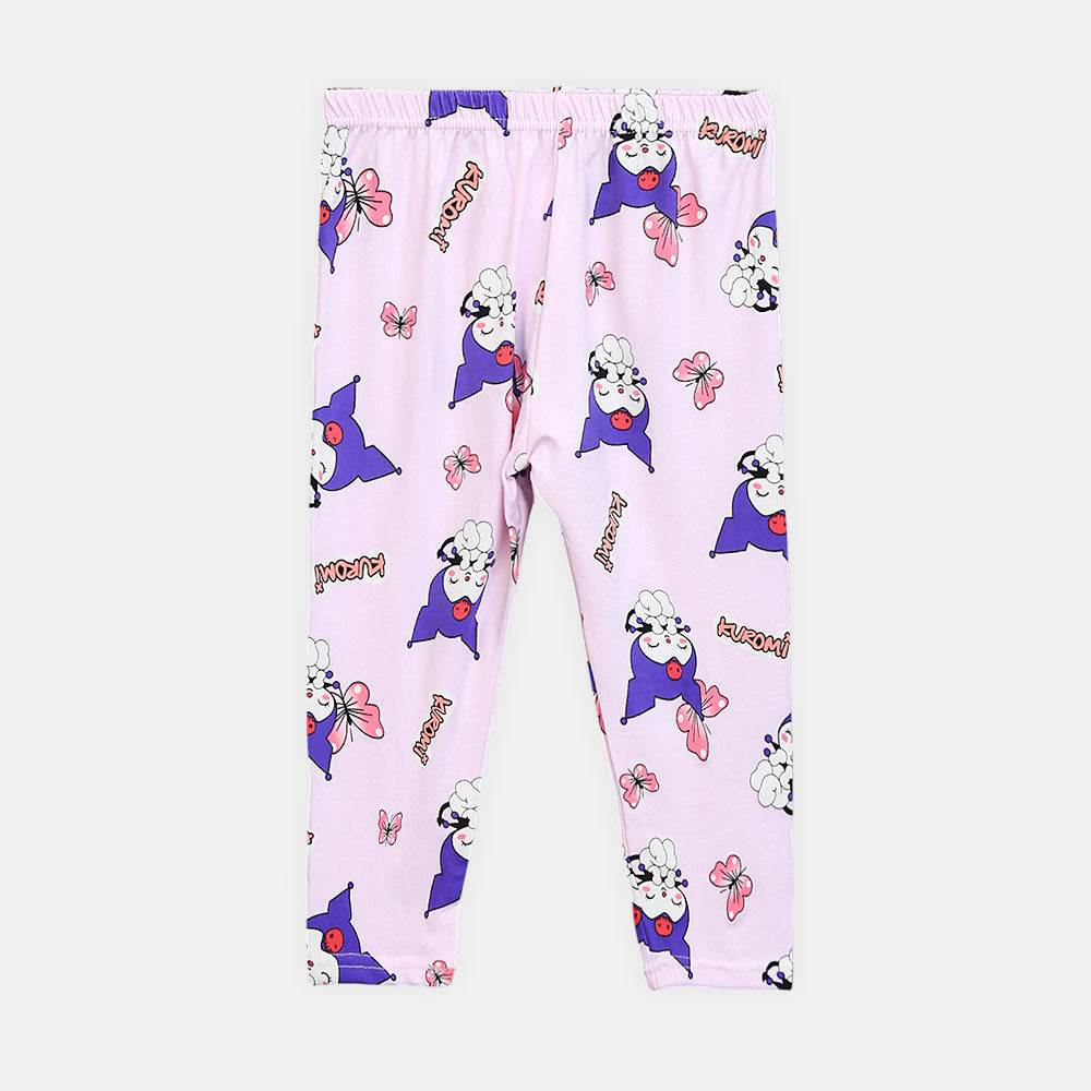 Girls' Pink Kuromi Rainbow Night Suit