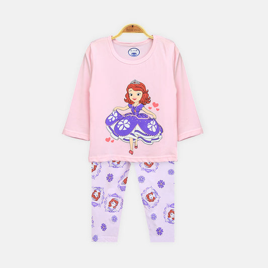 Girls' Pink Marie Cat Nightsuit