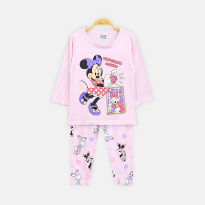 Girls' Pink Micky The First Nightsuit