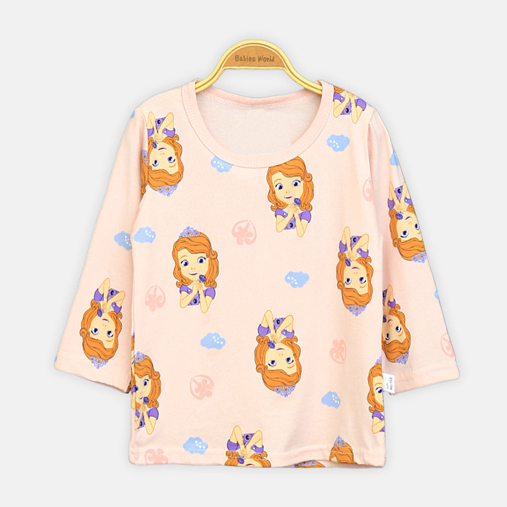 Girls' Princess Sofia All-Over Print Night Suit