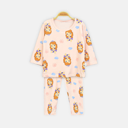 Girls' Princess Sofia All-Over Print Night Suit
