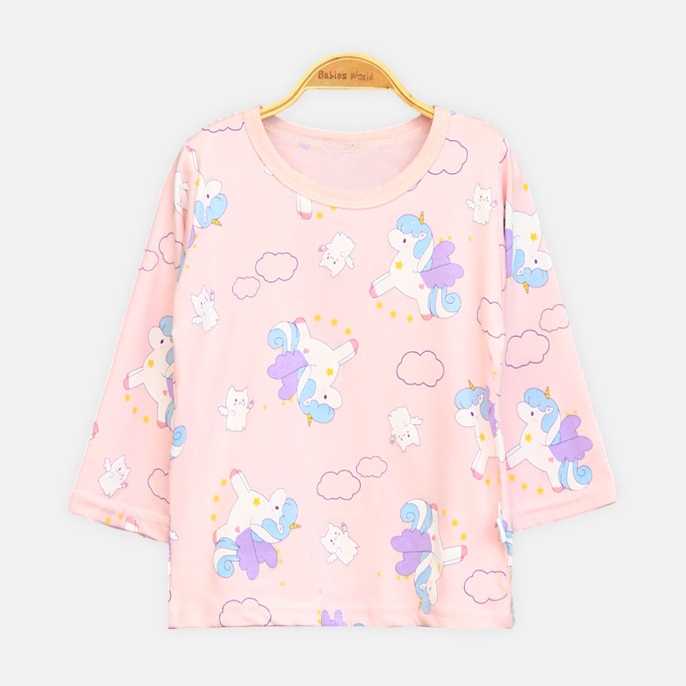 Girls' Magical Unicorn All-Over Print Night Suit