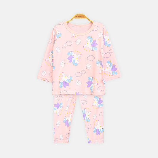 Girls' Magical Unicorn All-Over Print Night Suit