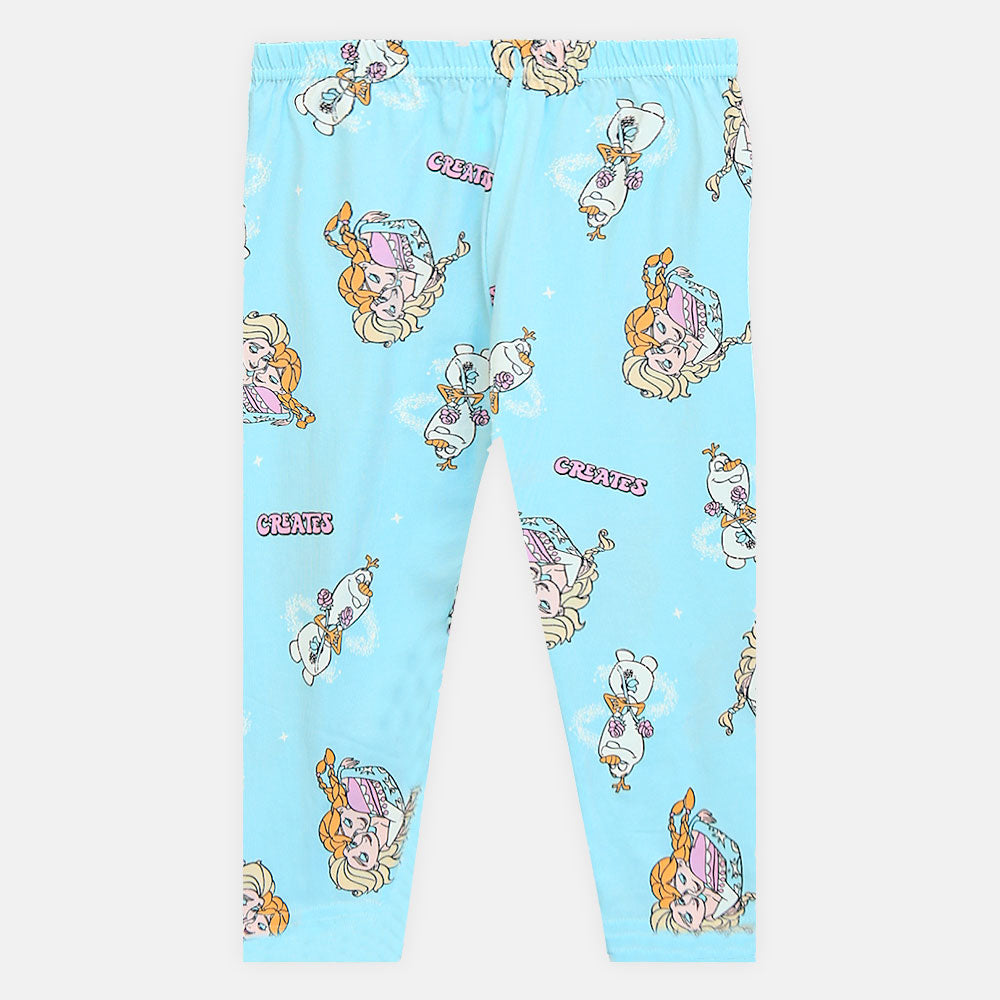 Girls' Purple Frozen Nightsuit