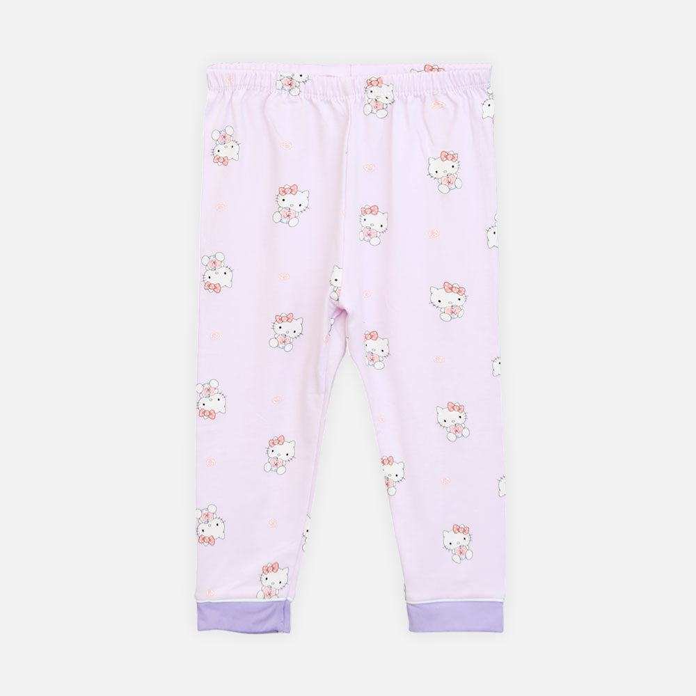 Girls' Lavender Hello Kitty Button-Down Set