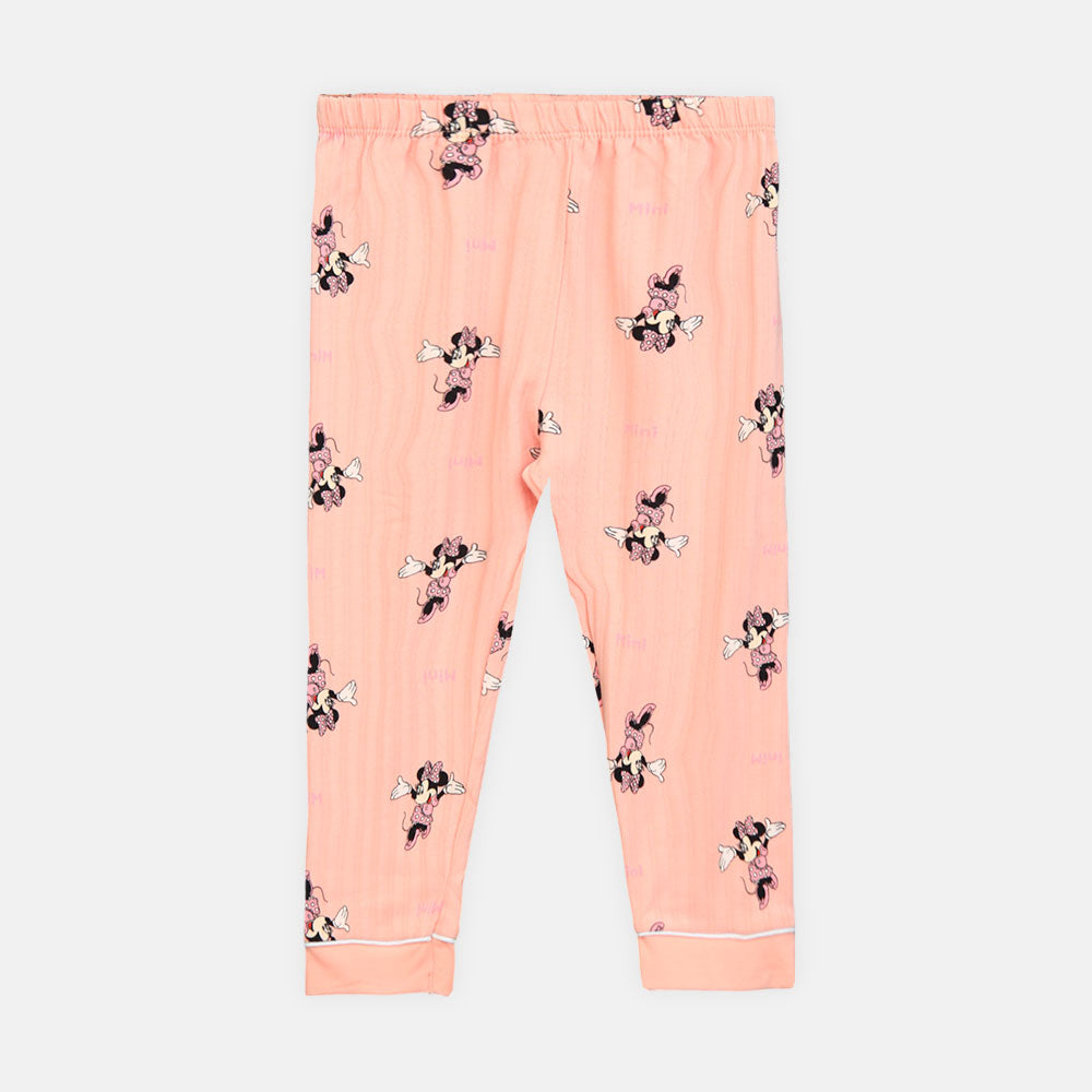 Girls' Minnie Mouse Collared Nightsuit