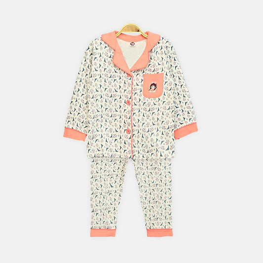 Girls' Modern Botanical Sleepwear Set