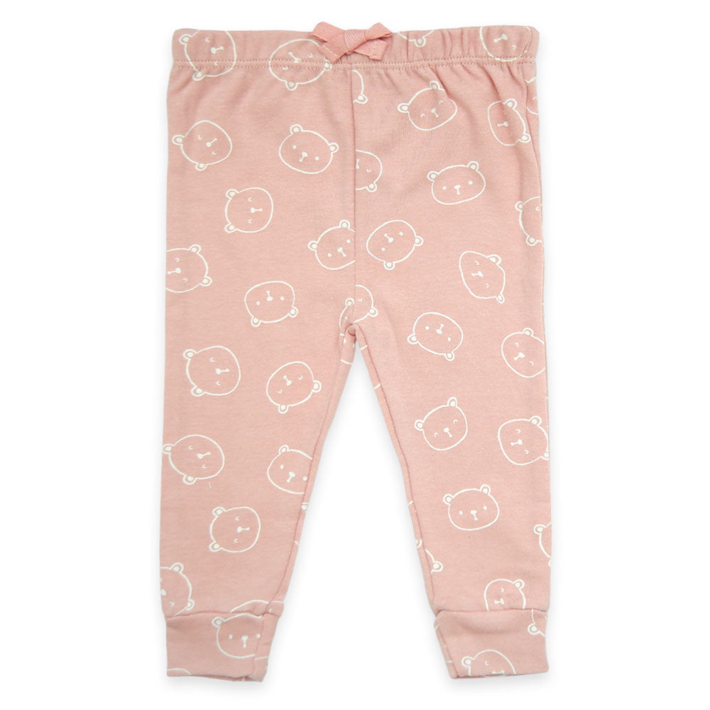 Sweet Bear & Stripes Soft Cotton Leggings Set Pk-3