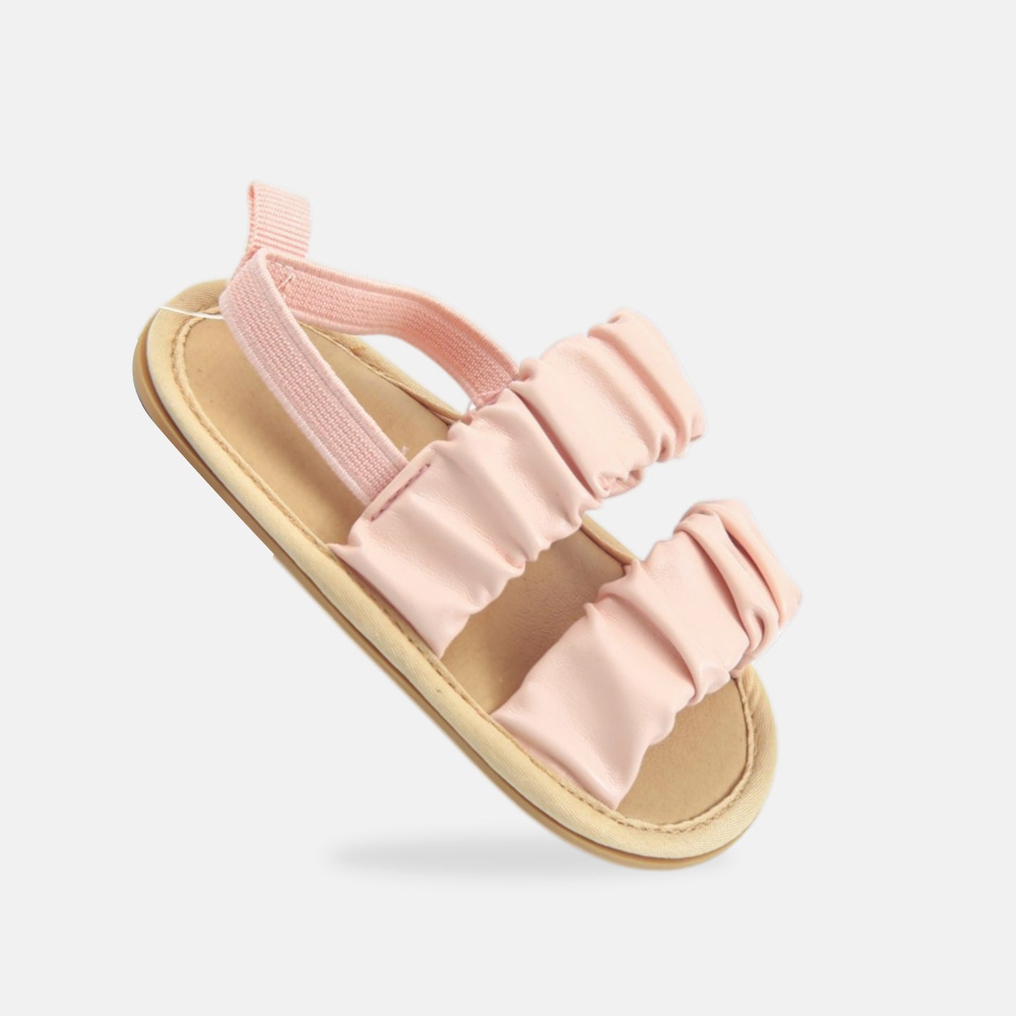 Ruffle Dual-Strap Sandal