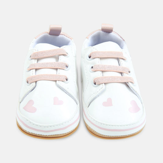 Heart-Printed Infant Sneakers
