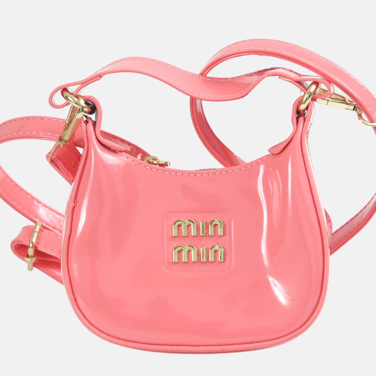 Vibrant Coral Mini-Hobo