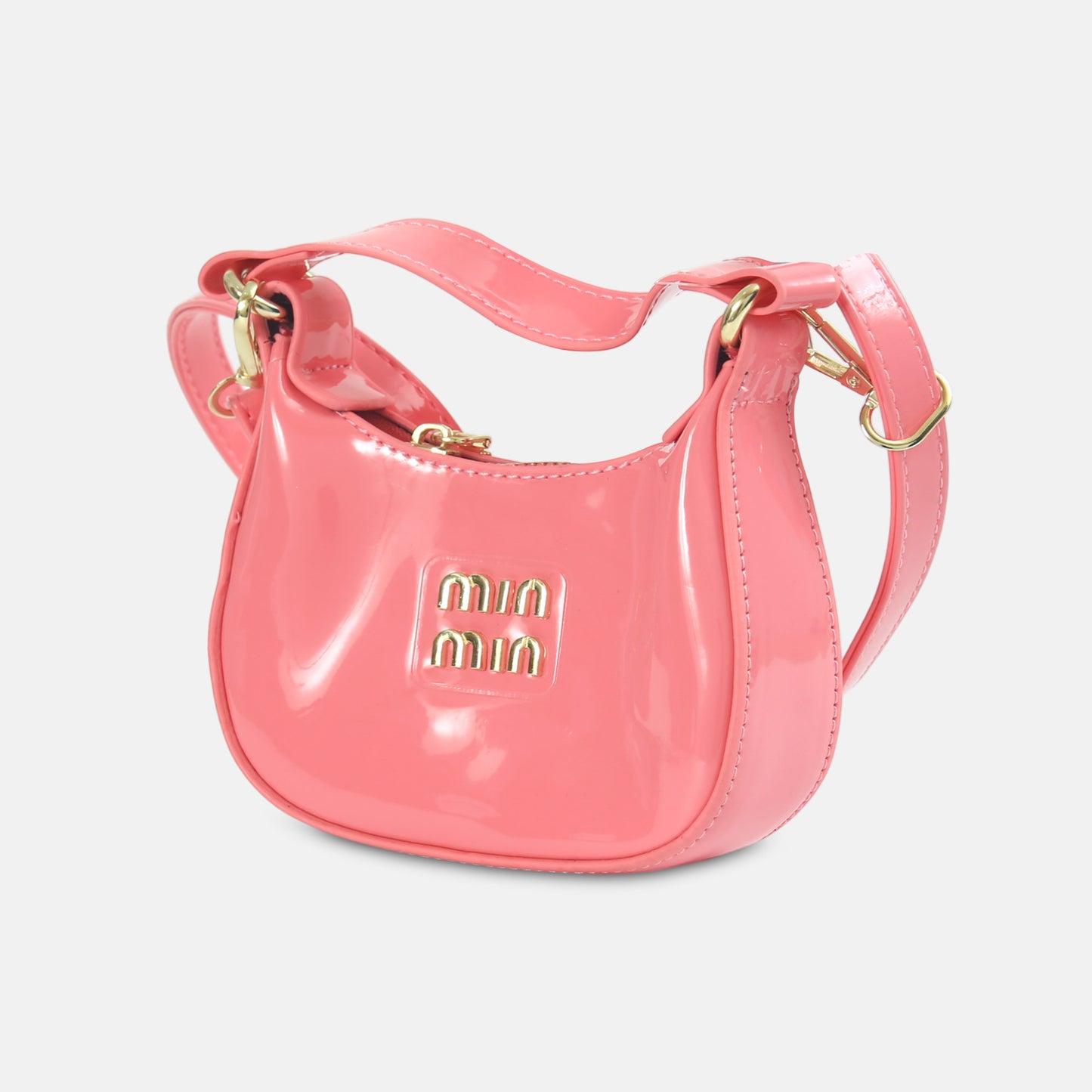 Vibrant Coral Mini-Hobo