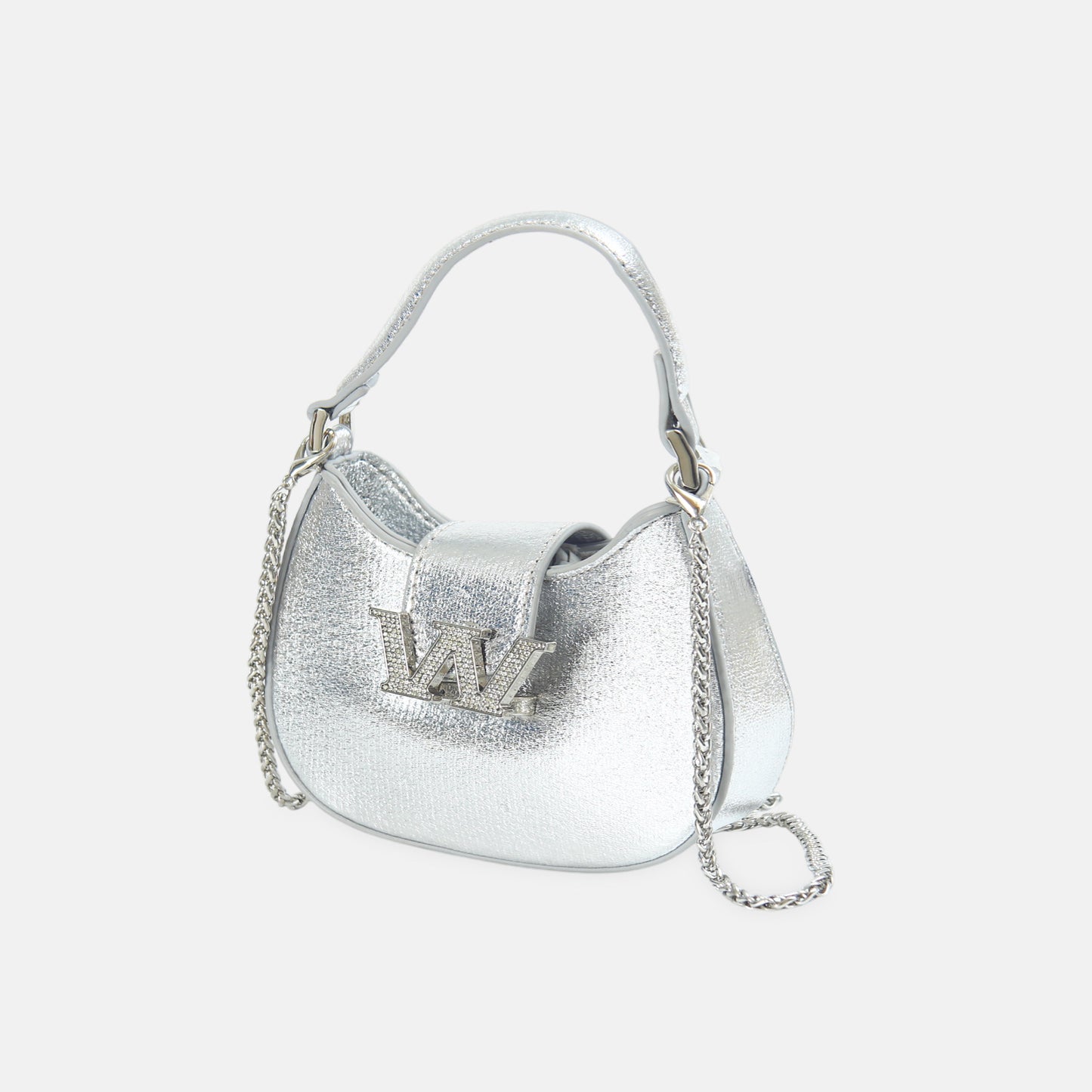 Silver Glitter Shoulder Bag