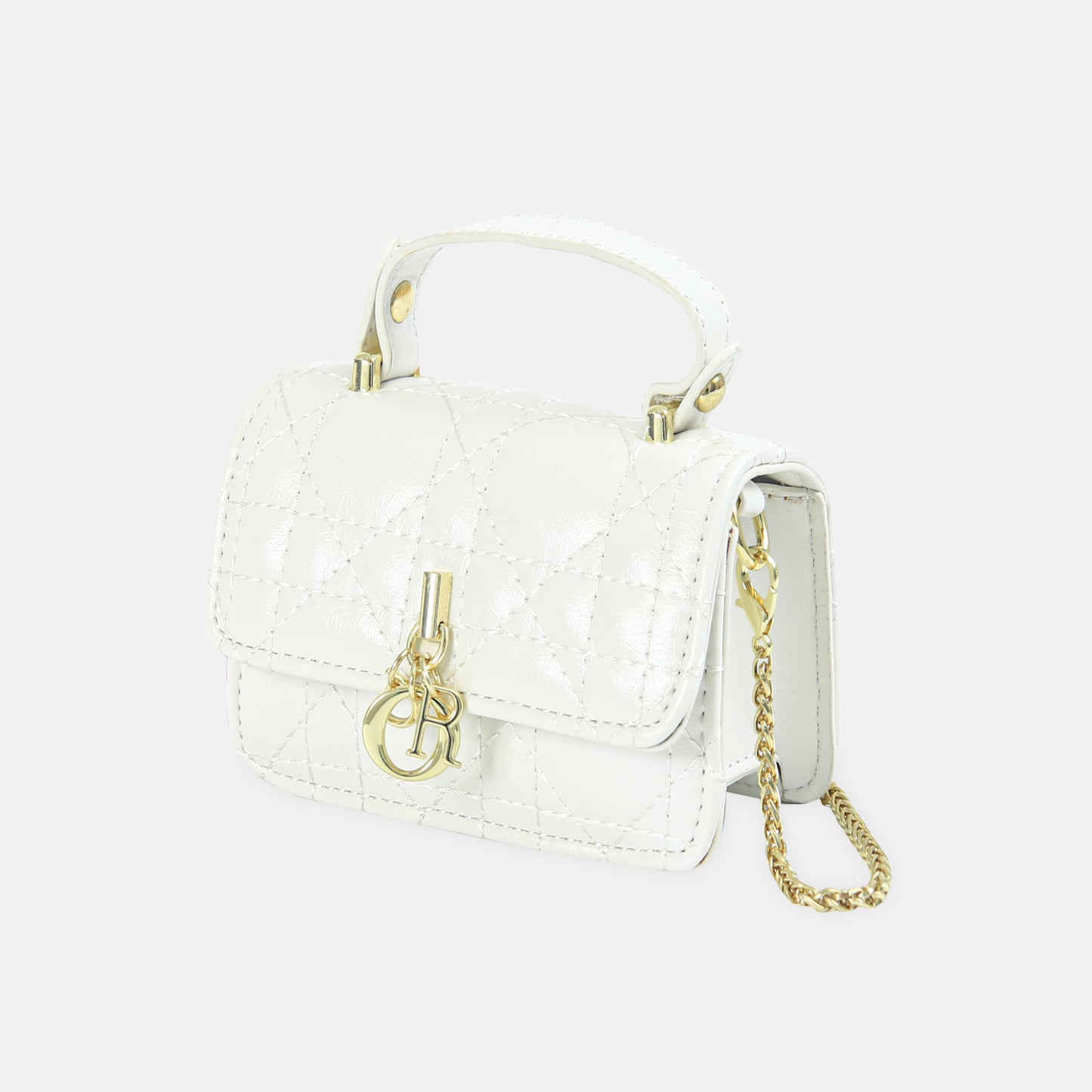 Ivory Classic Handle Bag