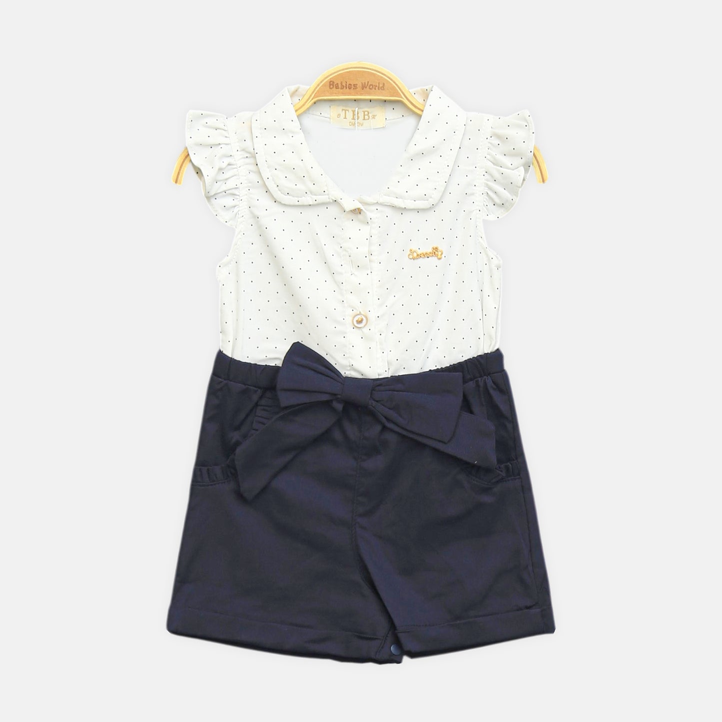 Classic Navy Romper