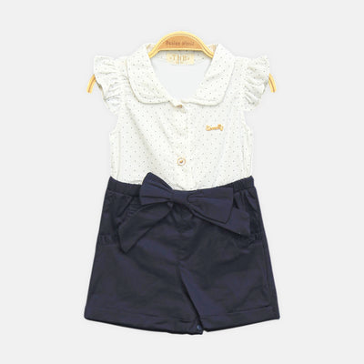 Classic Navy Romper