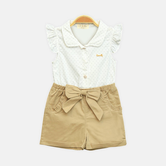 Cocoa Dot Romper