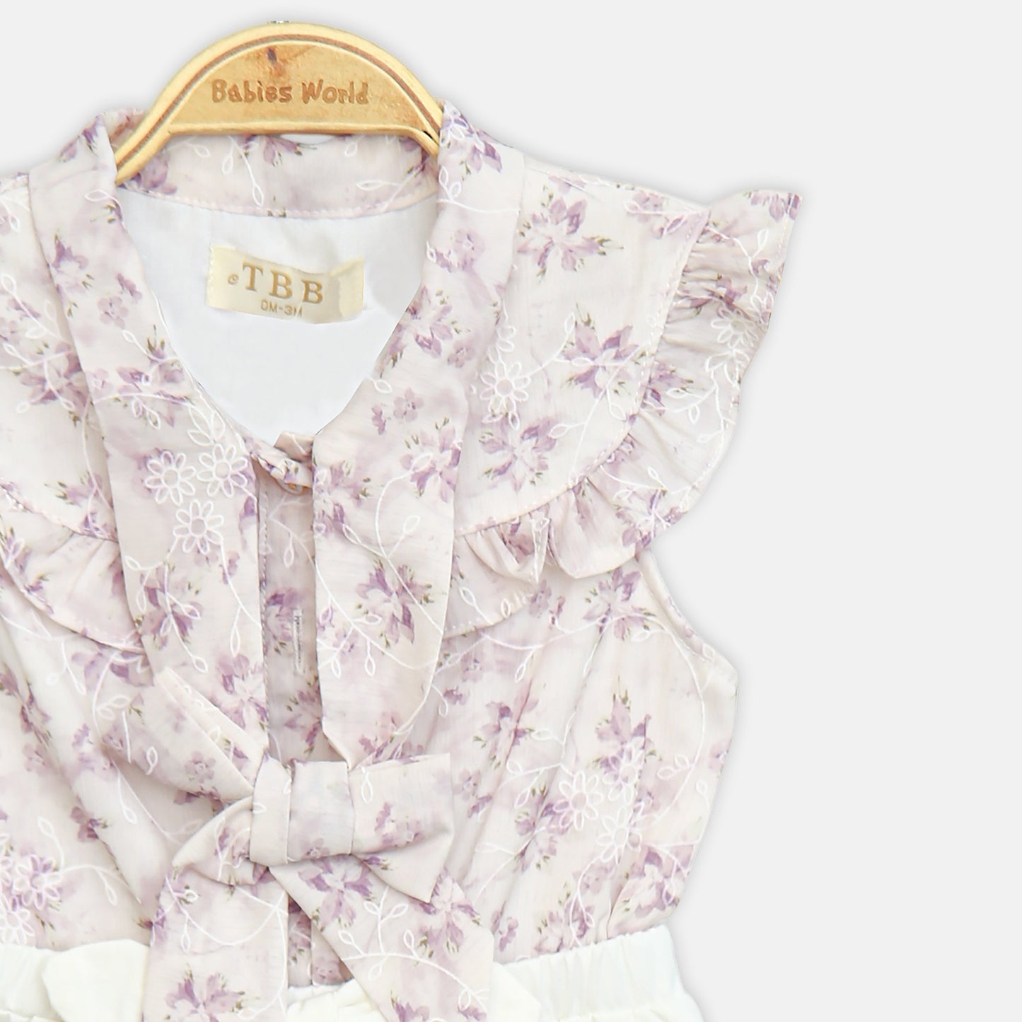 Girl Lavender Garden Romper