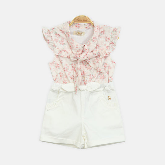 Girl Romper Rose Garden Ensemble