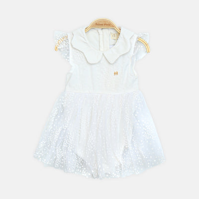 White Tulle Romper