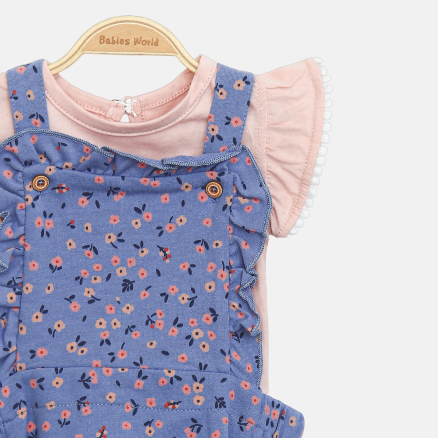 Purple Pinafore Romper Set