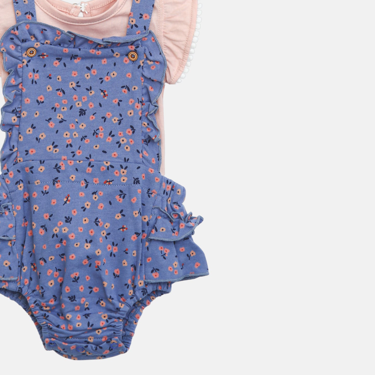 Purple Pinafore Romper Set