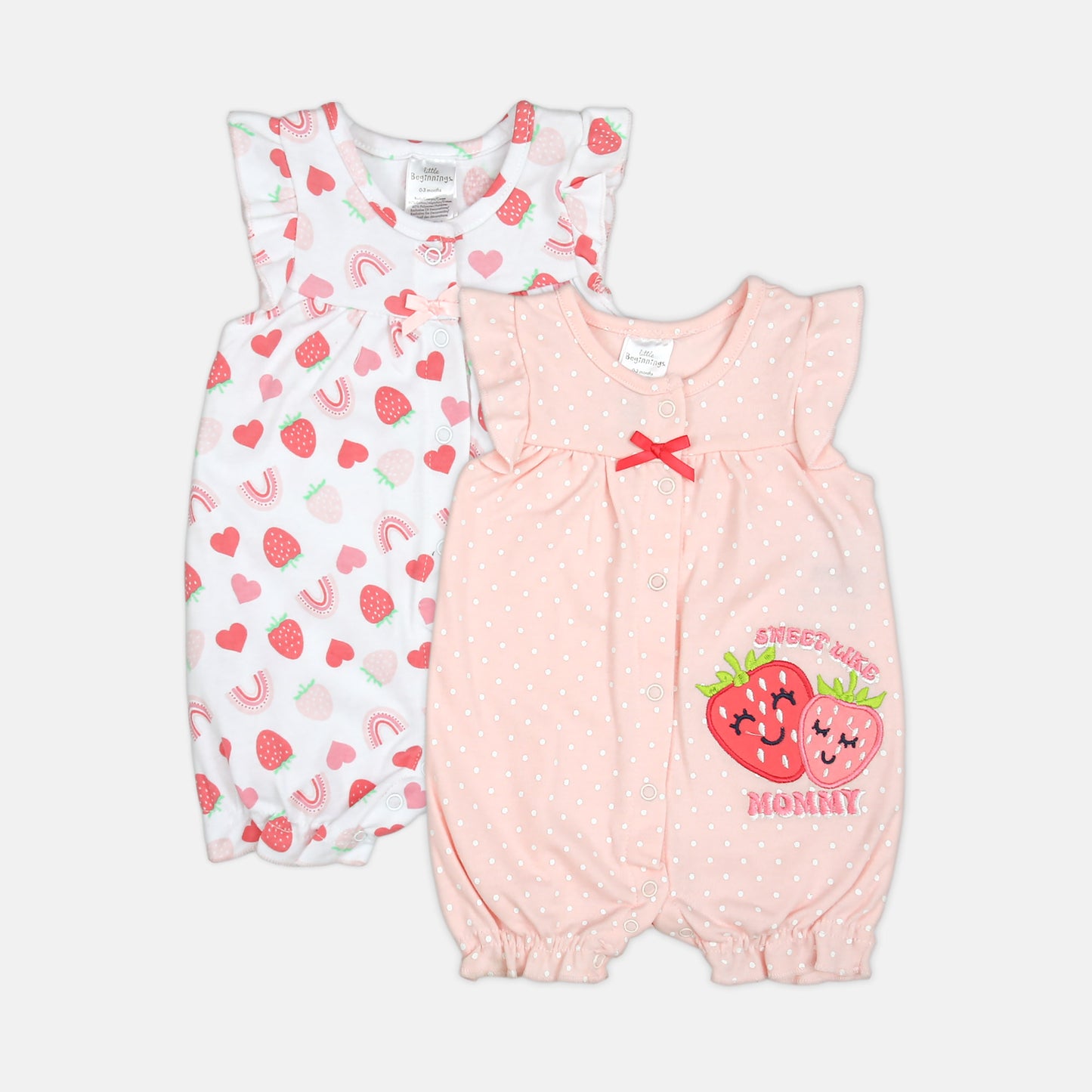 Strawberry 2-Piece Romper Set
