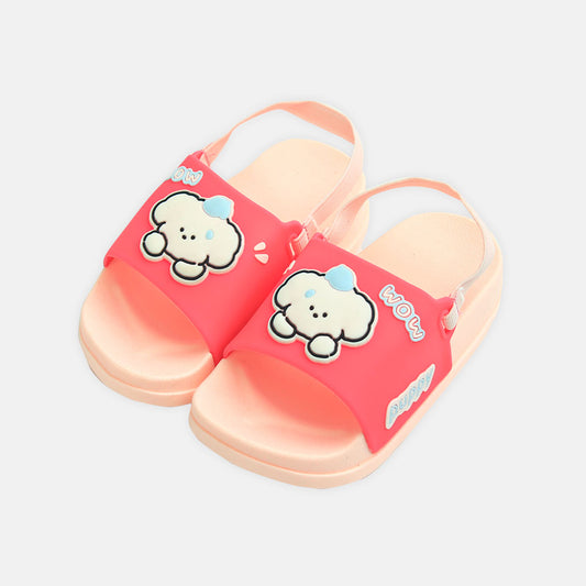 Girl Pink Cloud Charm Slides