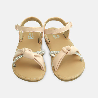 Girls Glitter Bow Sandals