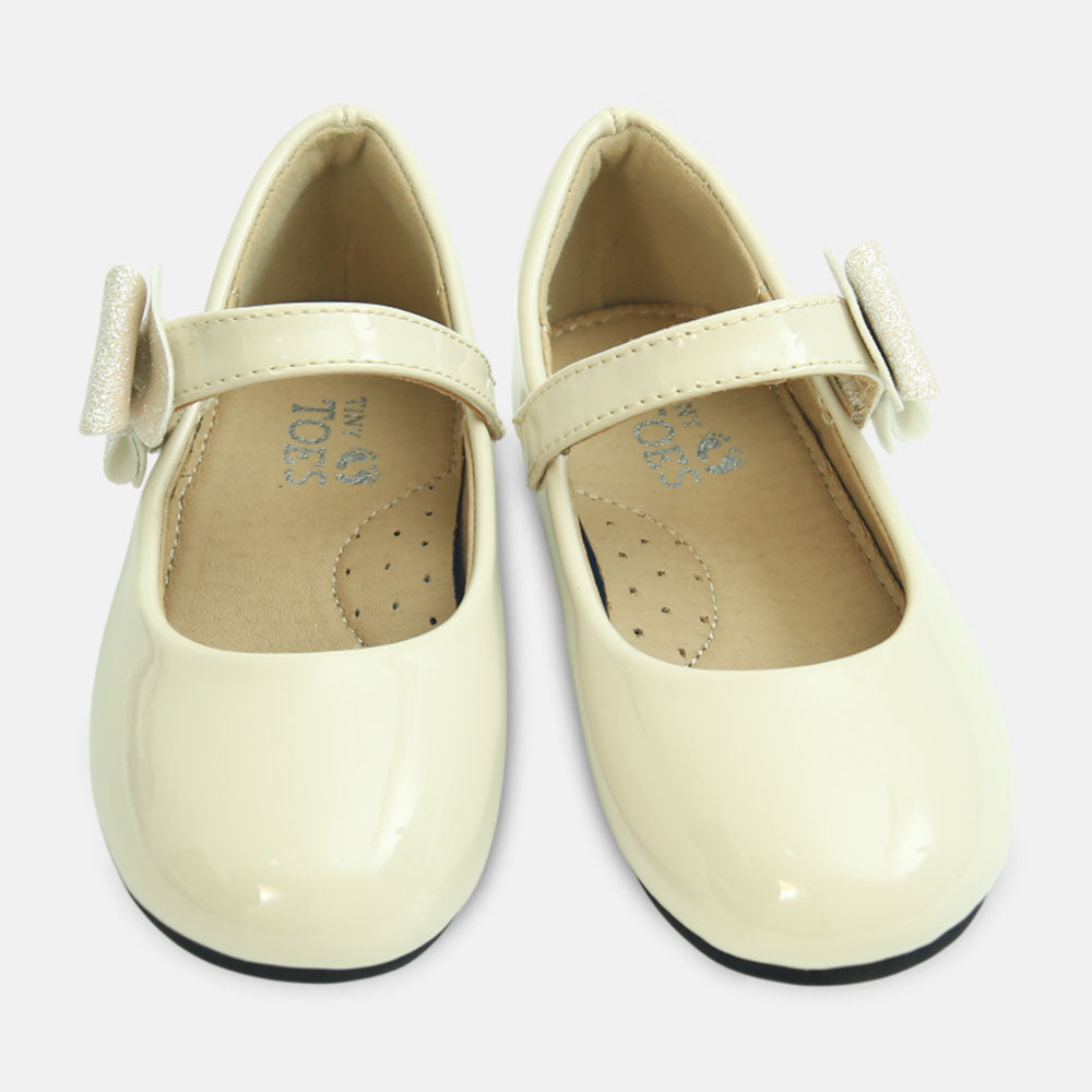Girl Shoes Classic Beige Mary Janes