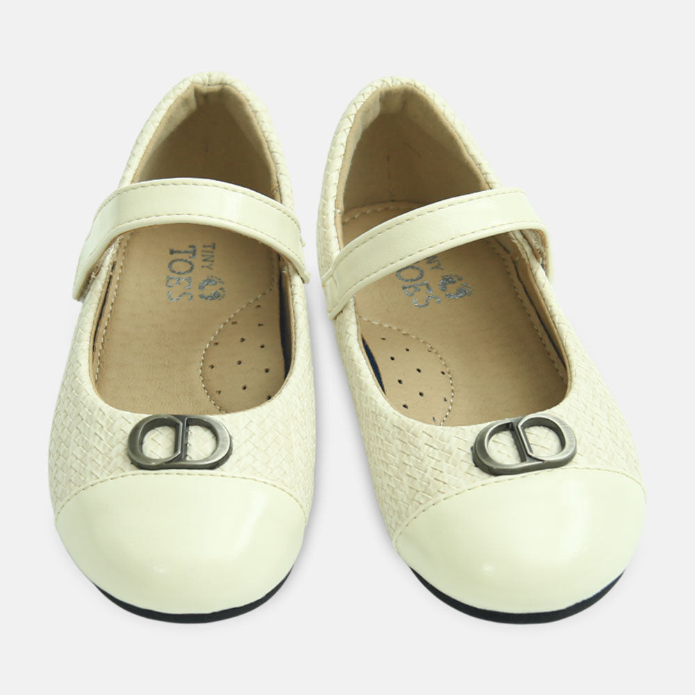Girl Shoes Ivory Buckle