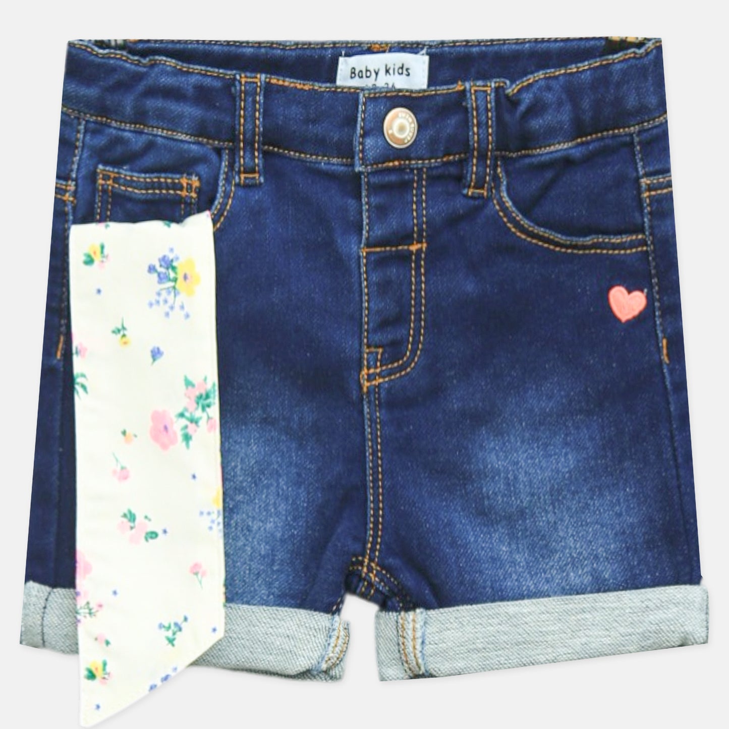 Girls' Denim Shorts Dark