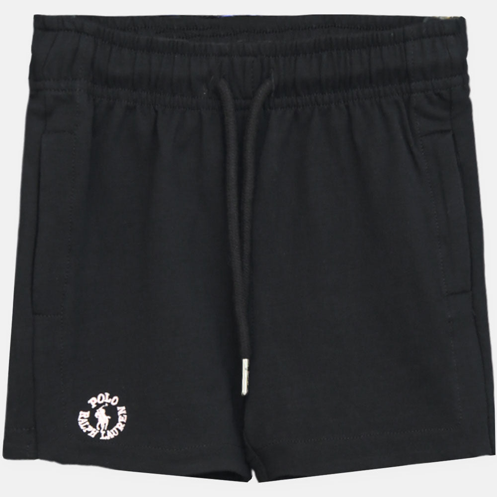 Girls Cozy Black Shorts