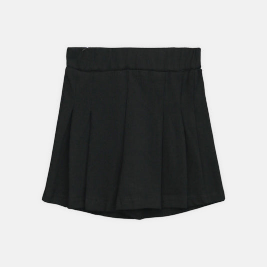 Girls Black Timeless Pleated Skort Short