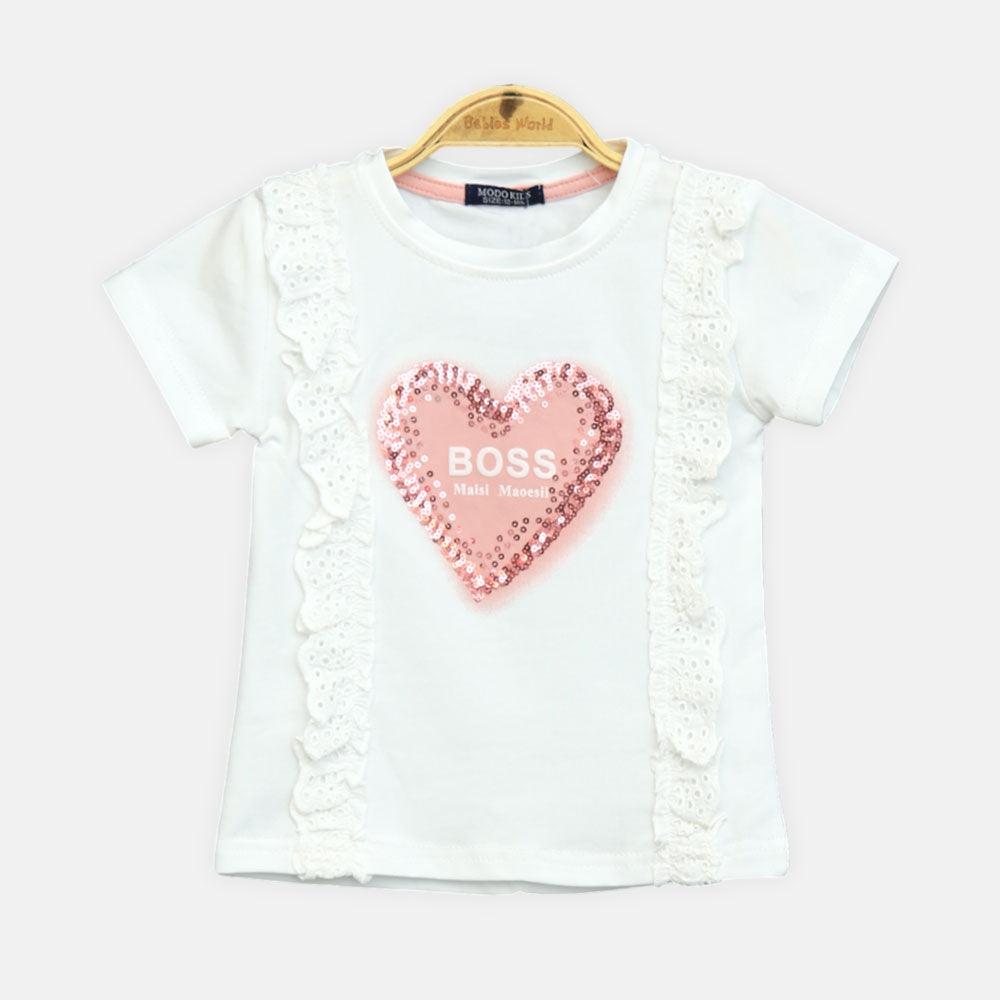 Girls Multi-Color Dot Smocked Top