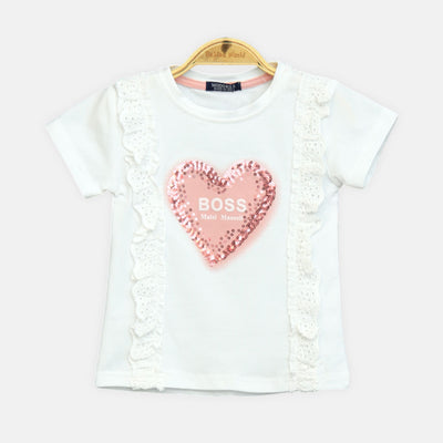 Girls Multi-Color Dot Smocked Top