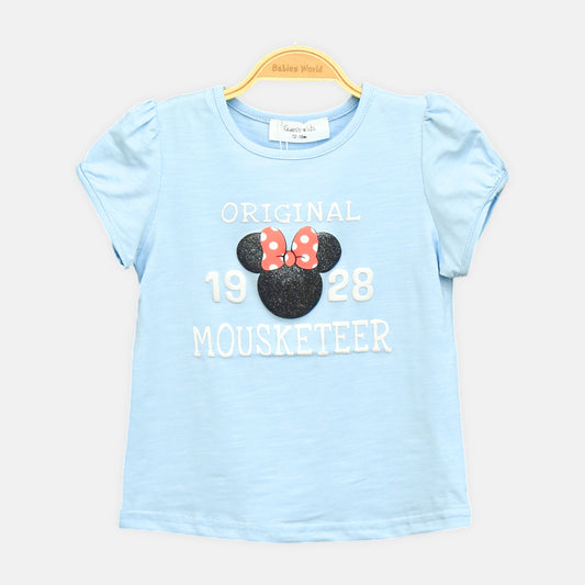 Blue Mousketeer Tee