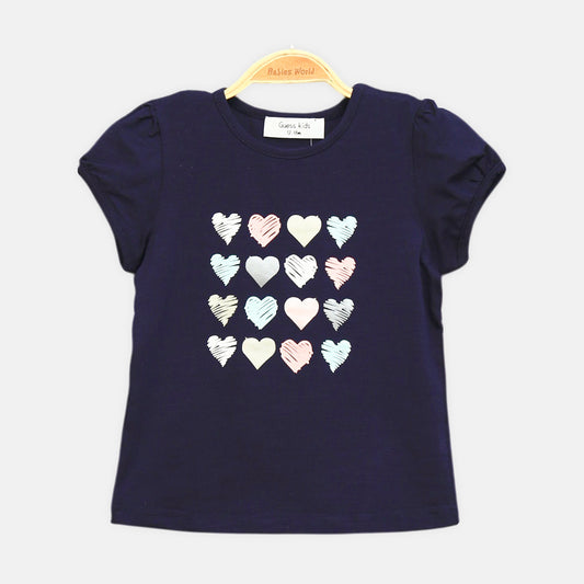 Navy Multi-Heart Tee