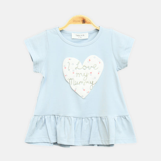 Blue Ruffle Mummy Tee