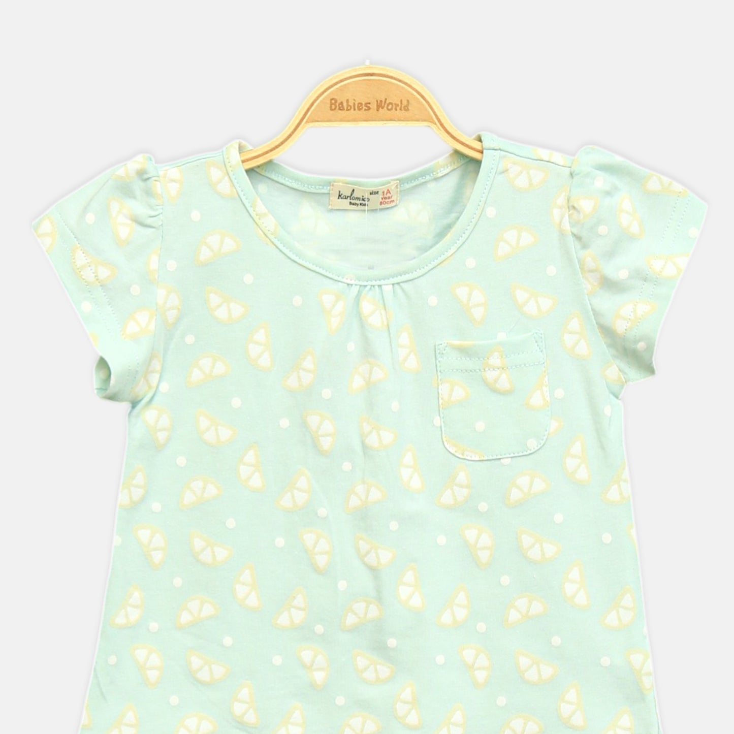 Mint Lemon Pocket Tee