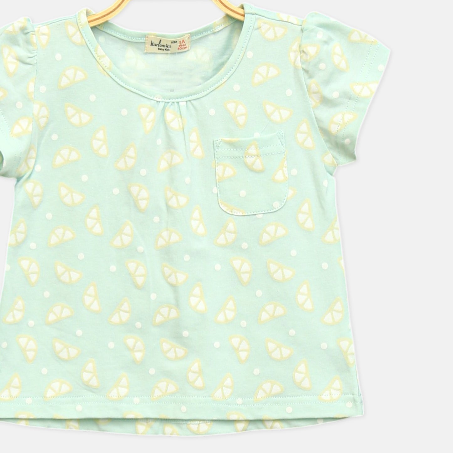 Mint Lemon Pocket Tee
