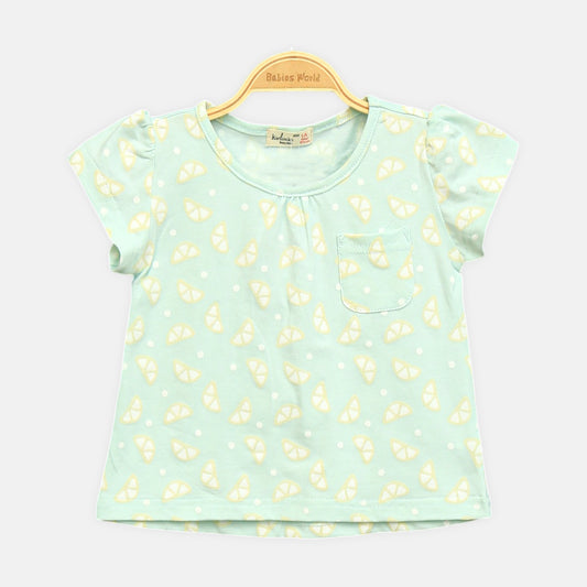 Mint Lemon Pocket Tee