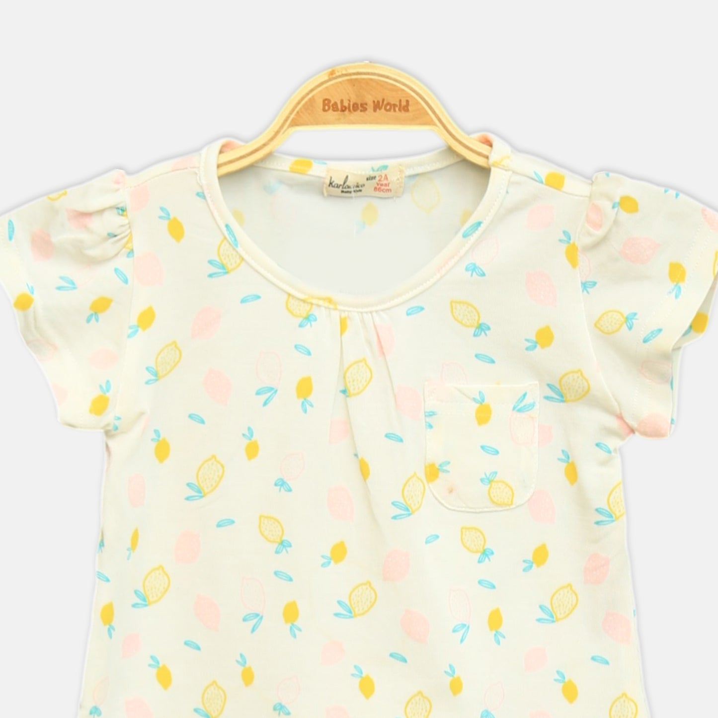 Yellow Lemon Pocket Tee