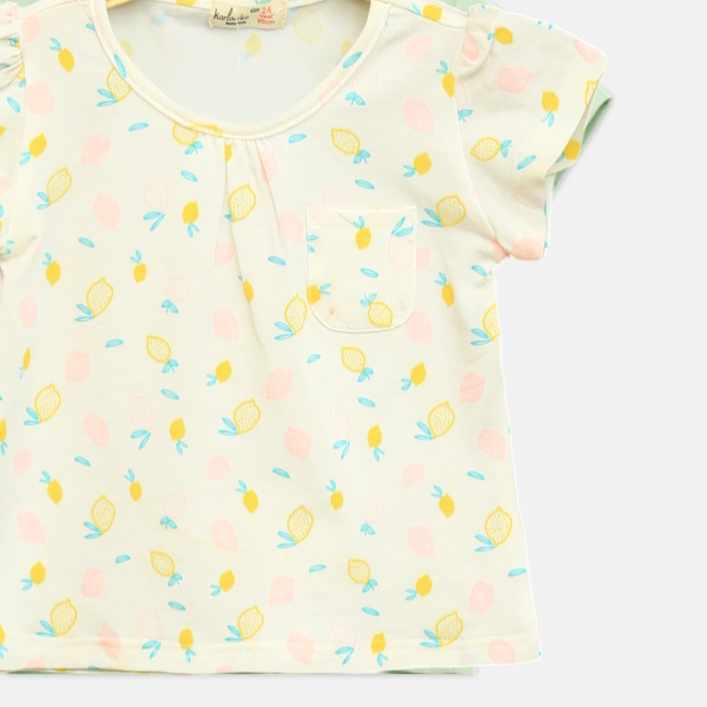 Yellow Lemon Pocket Tee