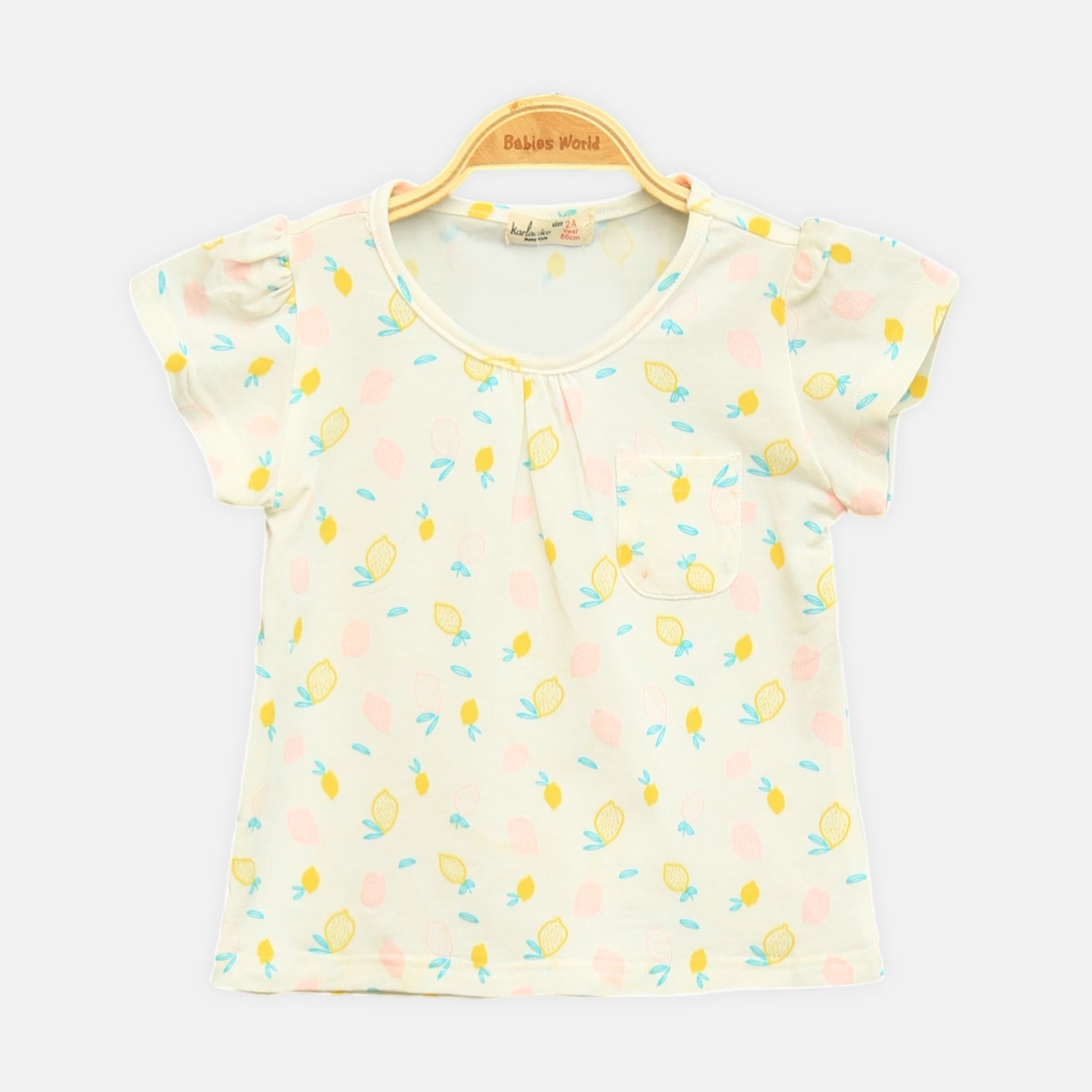 Yellow Lemon Pocket Tee