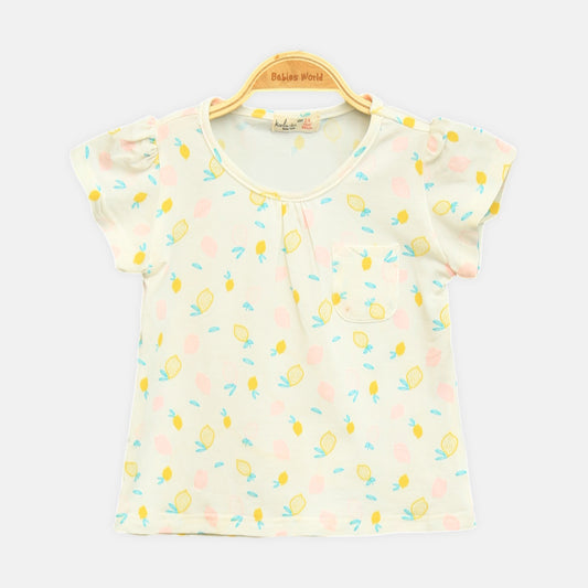 Yellow Lemon Pocket Tee