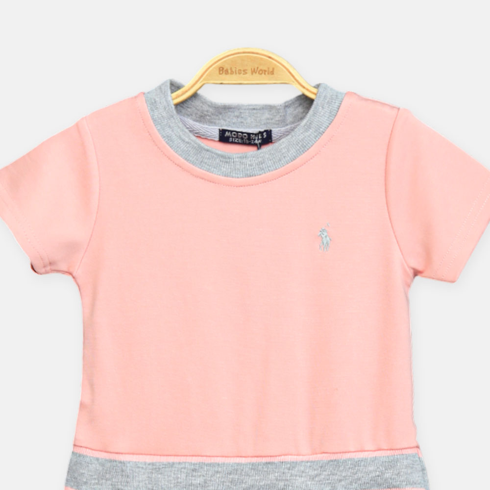 Girl Polo Pink Top