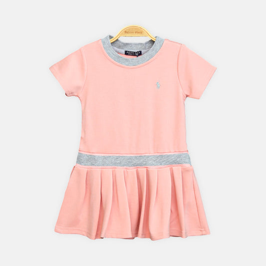 Girl Polo Pink Top