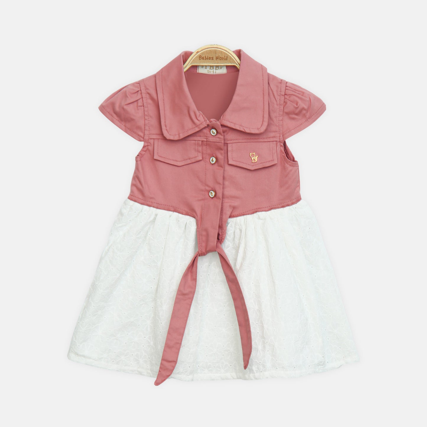 Dusty Rose Front-Tie Top