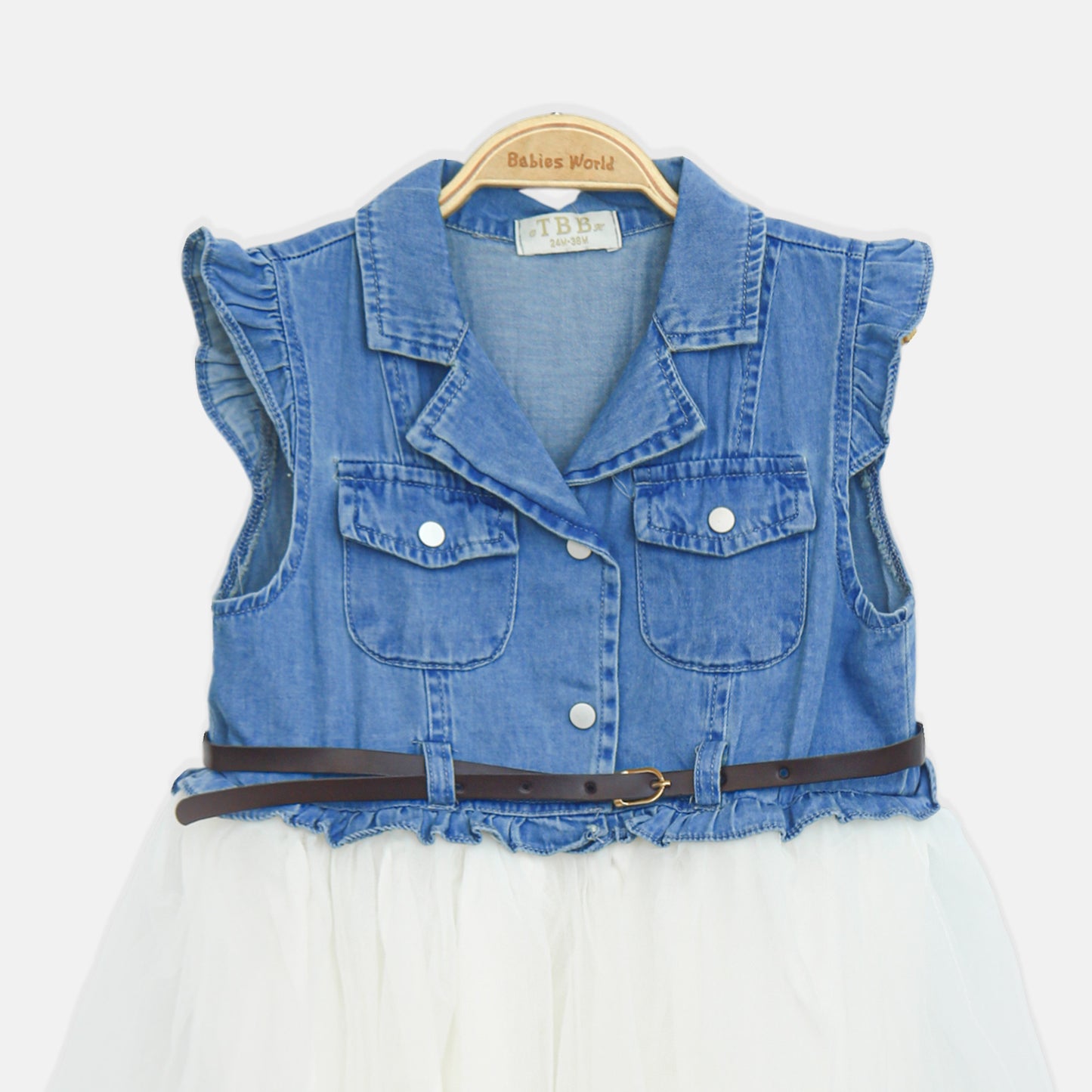 Navy Denim Vest Dress